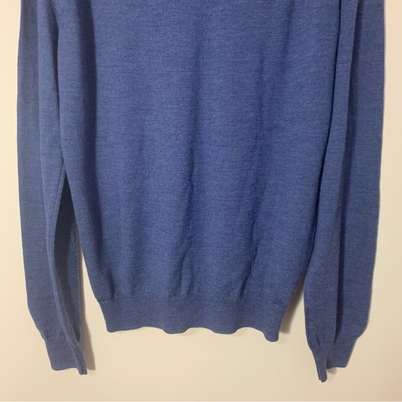 EUC Marco Fiori Merino Wool V-neck Mens Sweater Size L - Picture 12 of 12